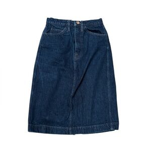 Frame Denim Midi Skirt